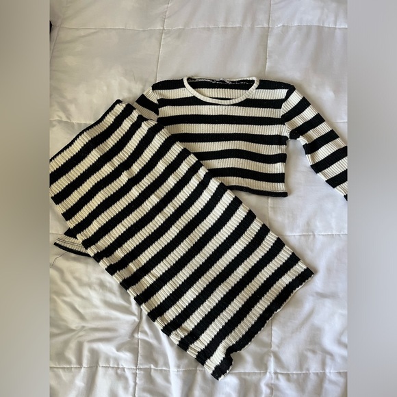 ZARA Striped Knit Set - Picture 4 of 4